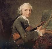 Jean Baptiste Simeon Chardin Helena Youth violin France oil painting artist